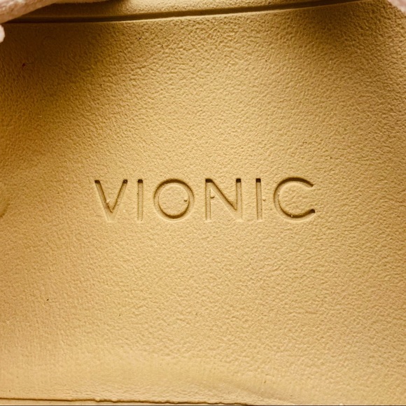 Vionic Misty Light Pink Leather Strappy Comfort Orthotic Wedge Sandal - Picture 7 of 8